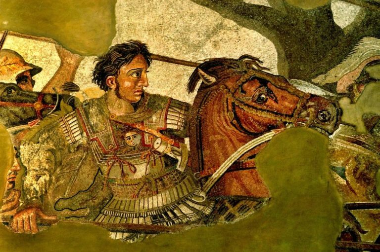 This image is Alexander the Great in battle Persian King Darius III ...