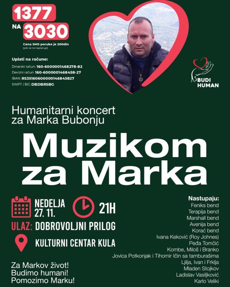 Koncert Muzikom za Marka