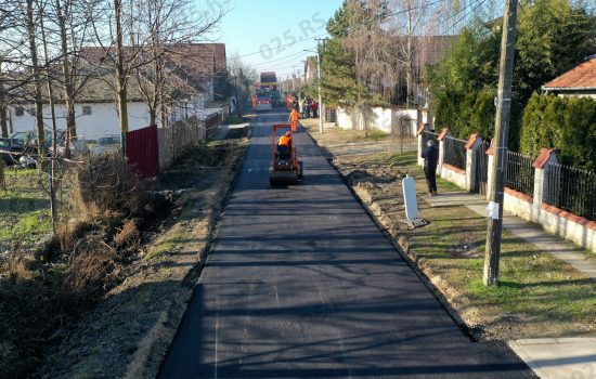 Asfaltirana ulica Sime Šolaje u Somboru 2