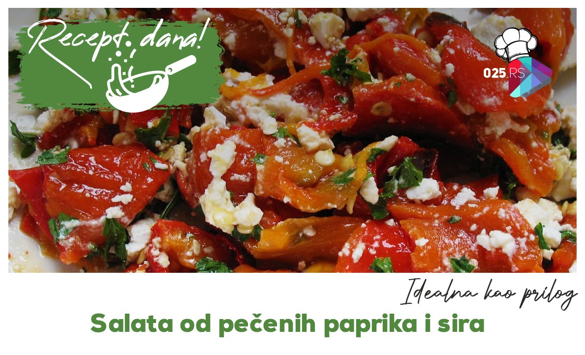 Salata od pečenih paprika i sira | www.025.rs
