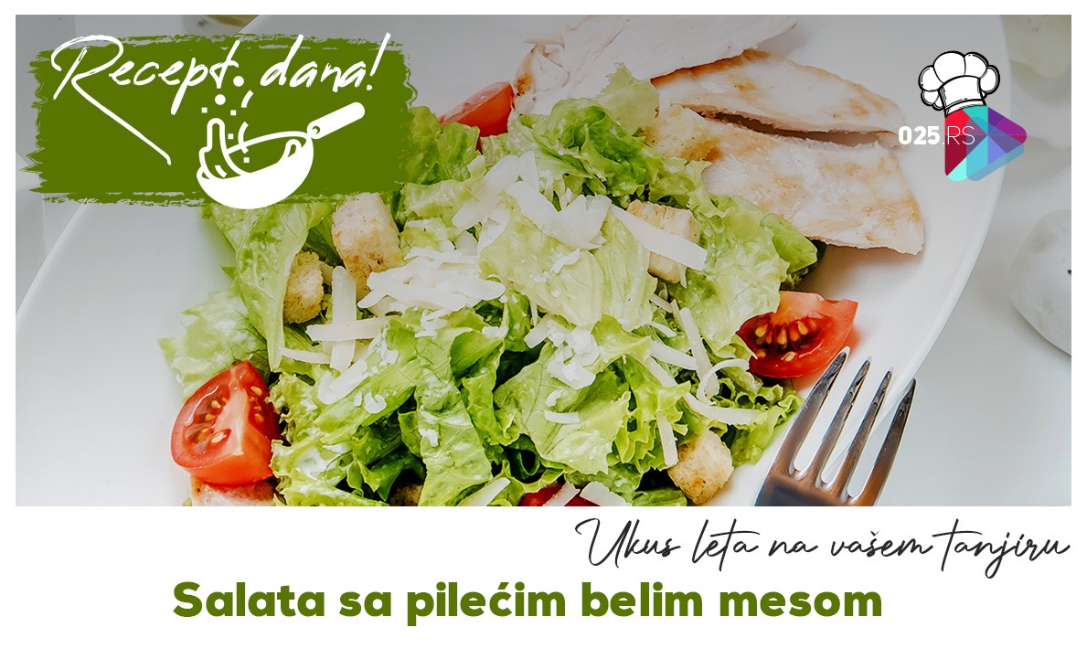 Salata sa pilećim belim mesom