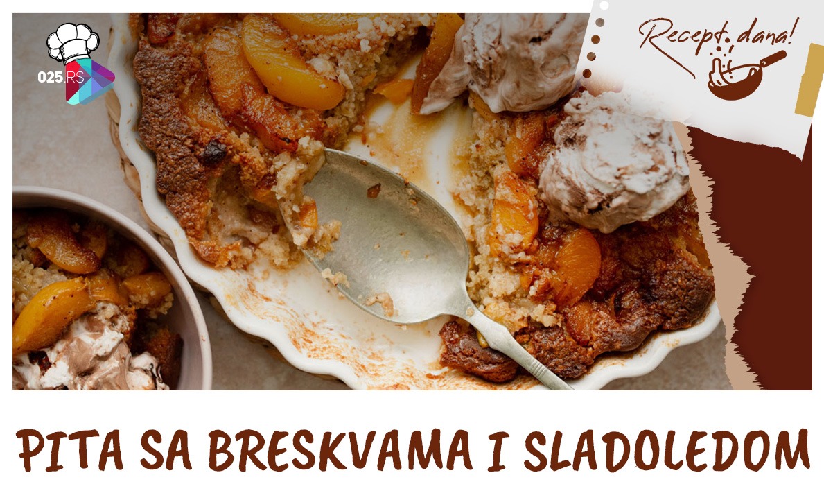 Pita sa breskvama i sladoledom