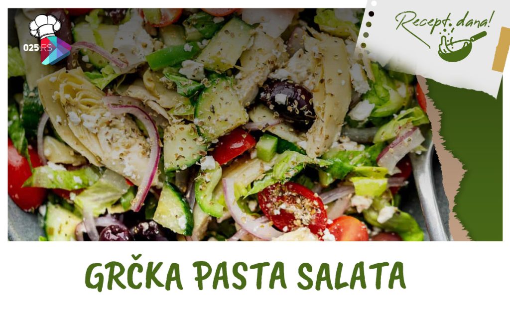 Grčka pasta salata
