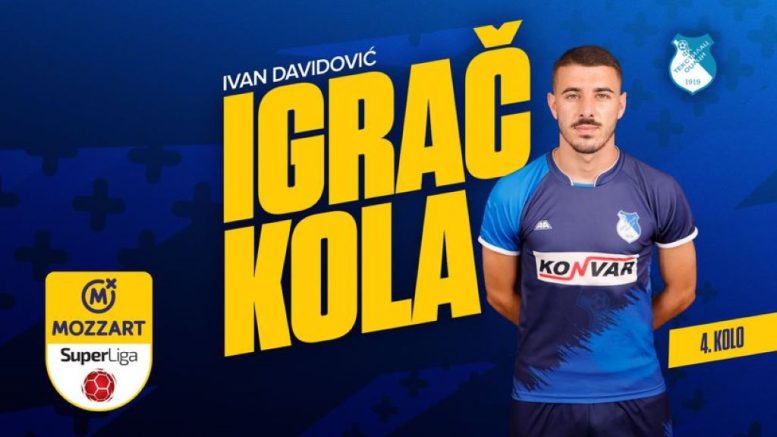 Ivan Davidović igrač proteklog superligaškog kola