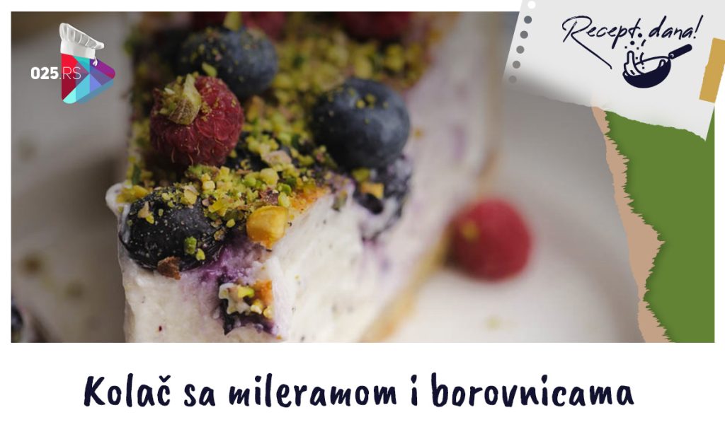 Kolač sa mileramom i borovnicama