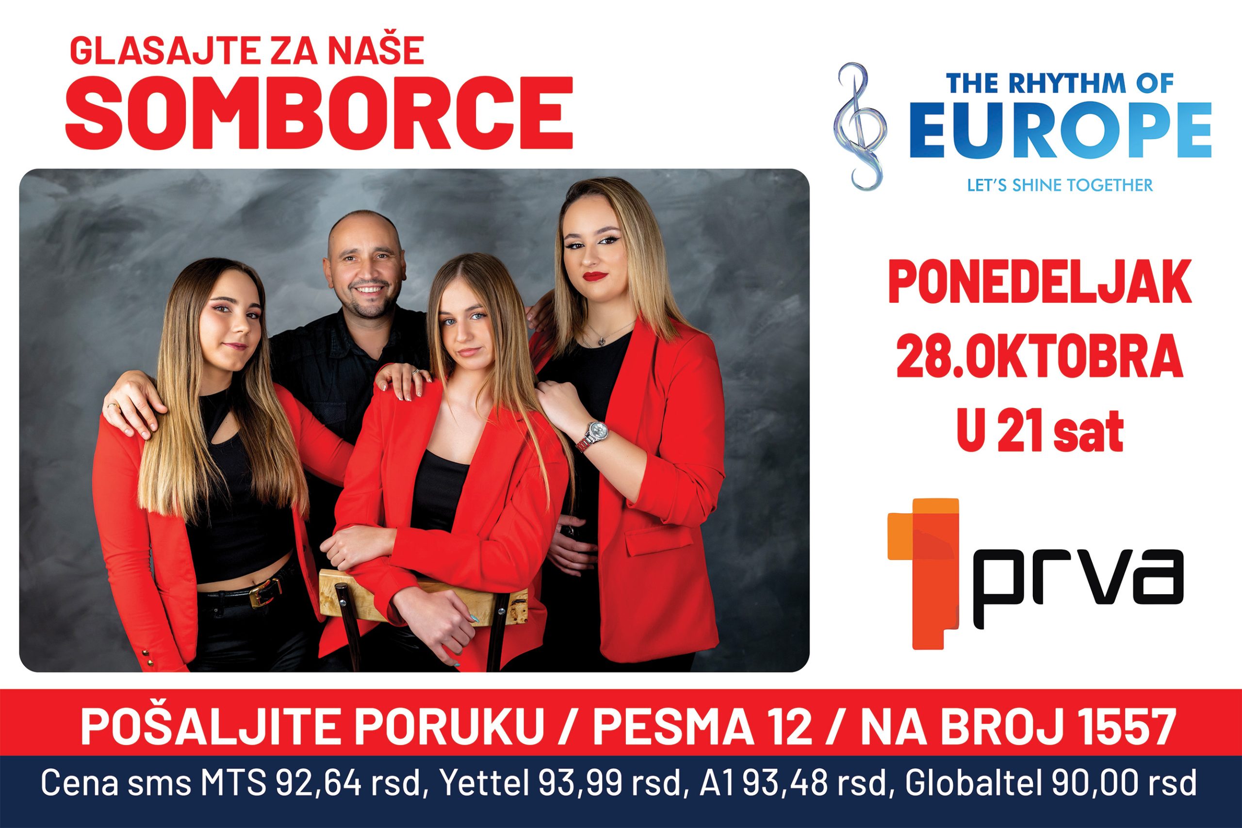 Predstavnice Sombora večeras na Festivalu „Srbija u ritmu Evrope“