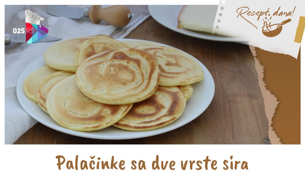 Palacinke sa dve vrste sira