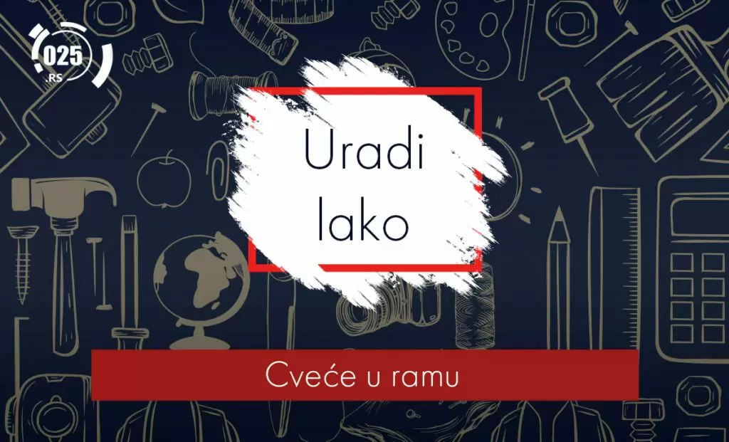 Uradi lako - cveće u ramu