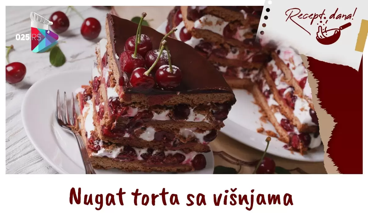 Nugat torta sa višnjama